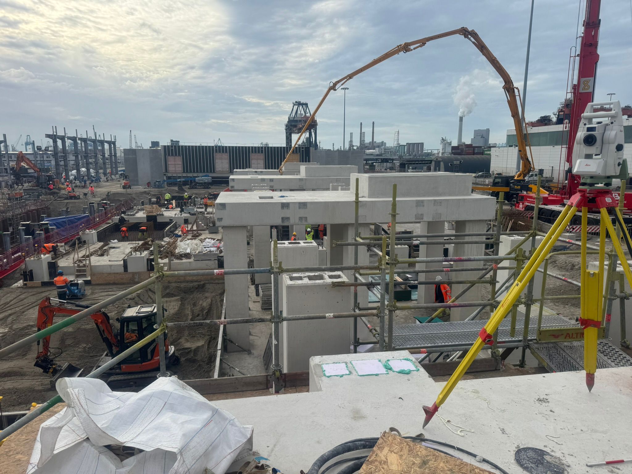 Uitzetten bouwproject